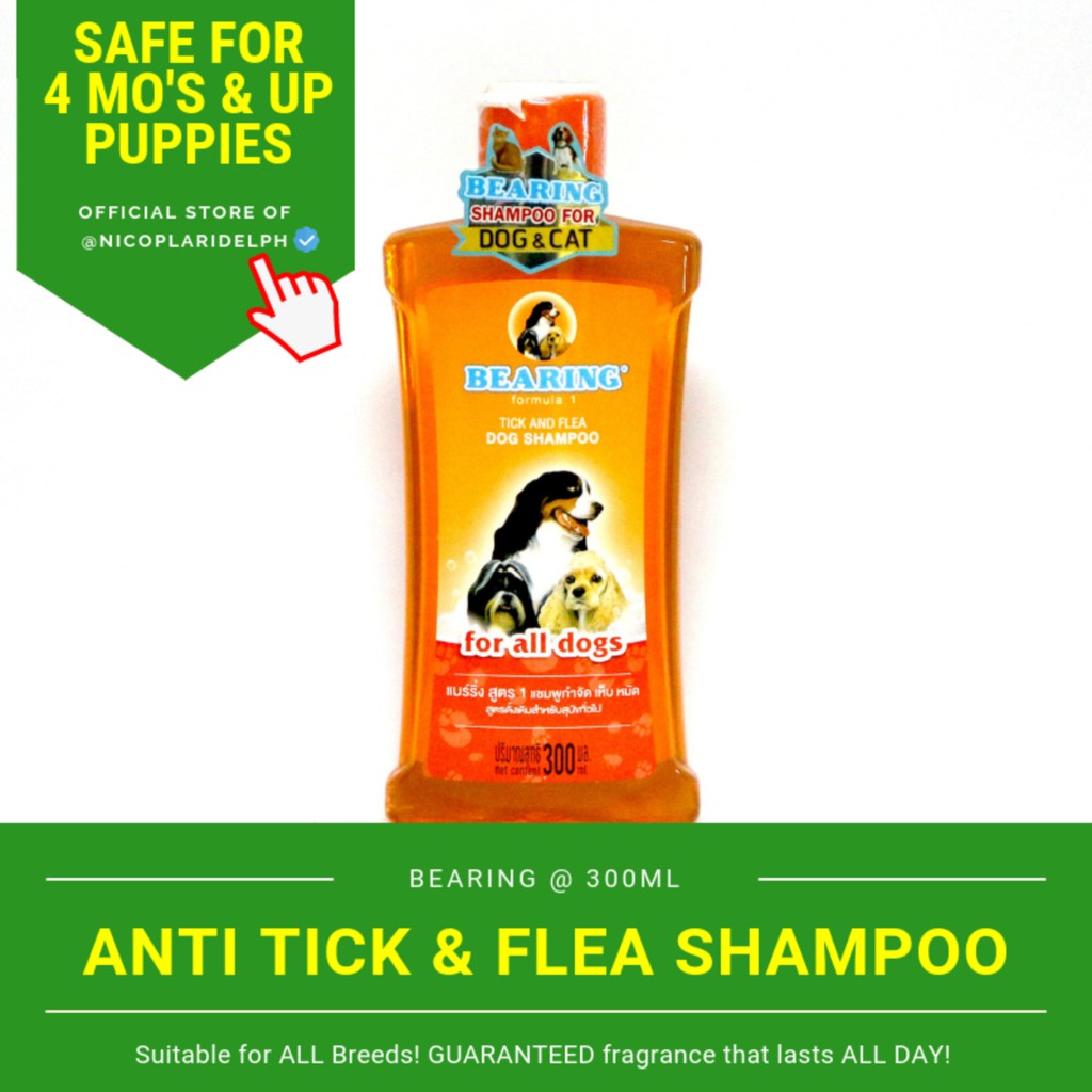 Bearing Anti Tick and Flea Shampoo for All Breed of Dogs Bearing