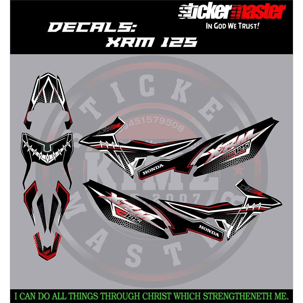 Honda XRM 125 FI Decal Kit XRMFI13 Shopee Philippines atelieryuwa