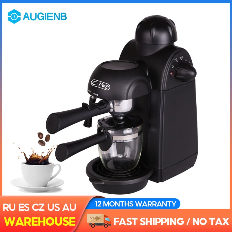 240ml Italian Espresso Coffee Maker 220V 800W 5 Bar Pressure Semi