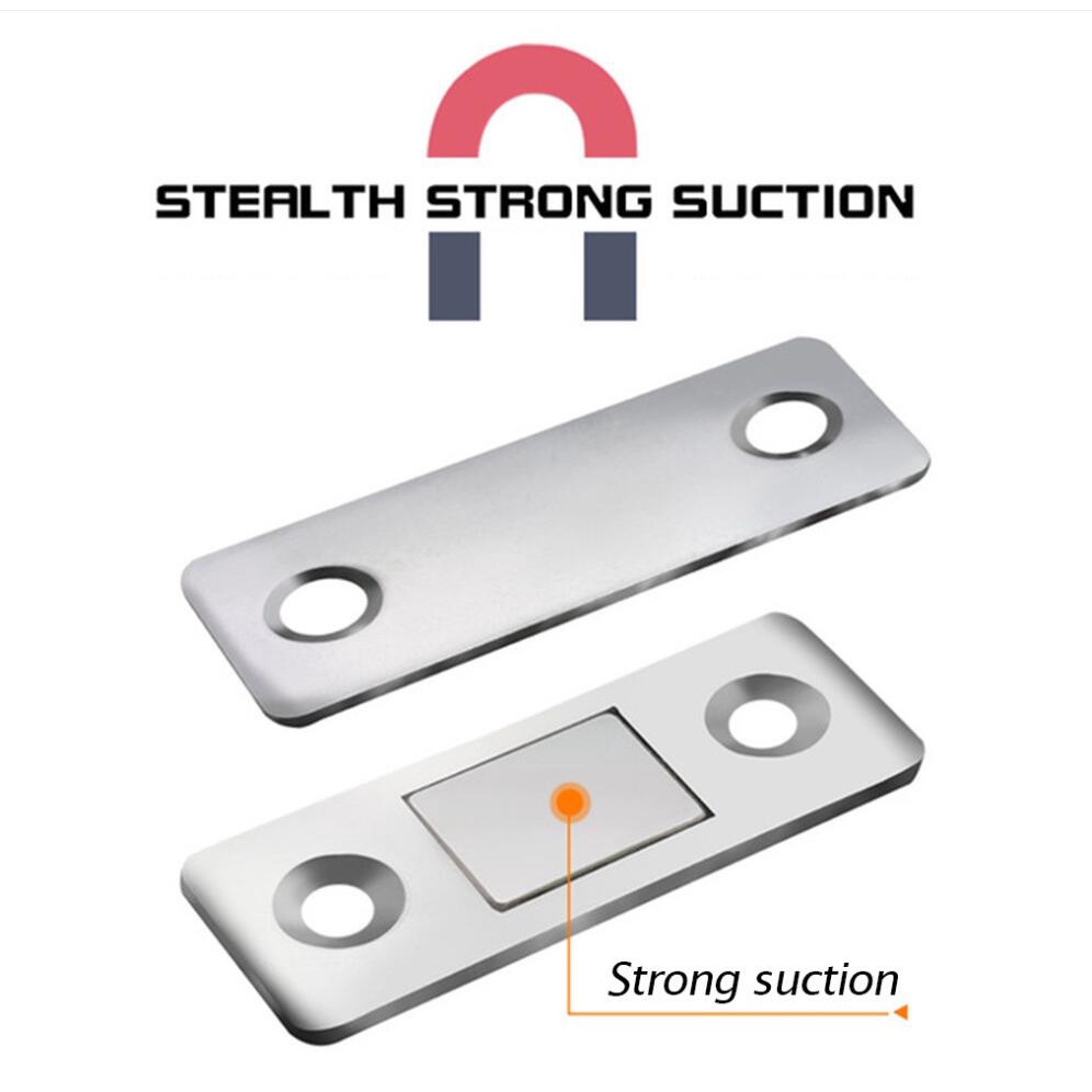 2Pcs Catches Door Stops Concealed Closet Closer