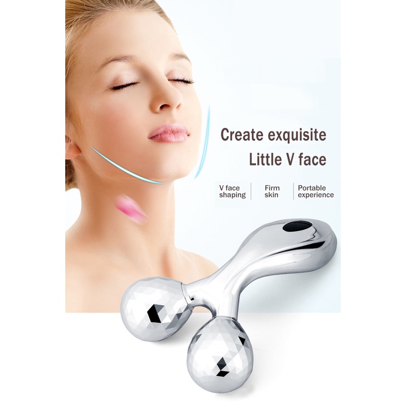 3D Roller Solar Massage Roller 360° Micro Current Body and Face