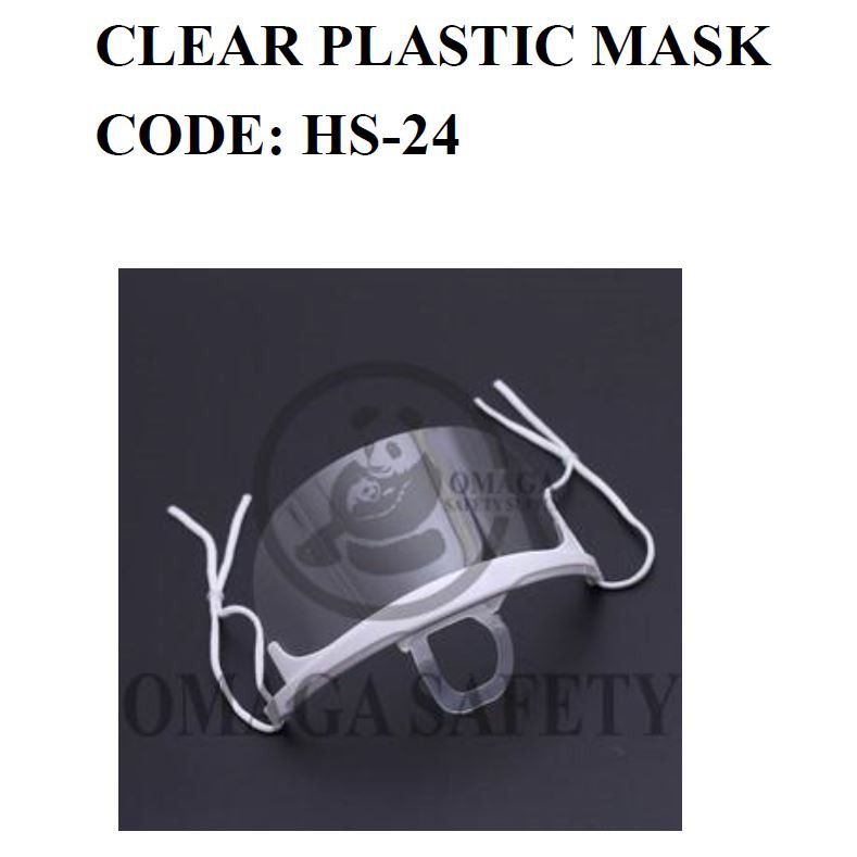 SAFETY CLEAR PLASTIC MASK HS24 Shopee Philippines