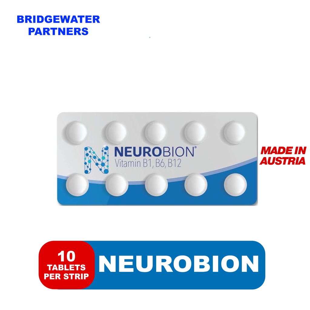 Neurobion (Vit B1+B6+B12) 100mg/200mg/200mcg (10 Tablets Per Strip