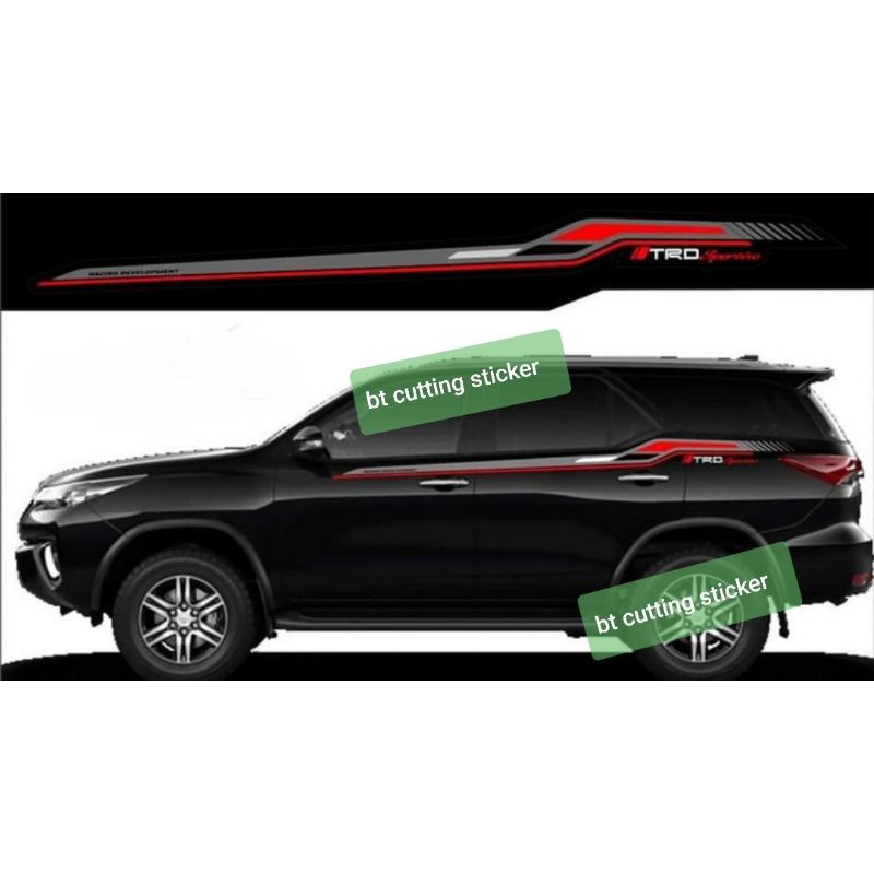 Bt Car sticker toyota fortuner Car sticker toyota Car sticker trd