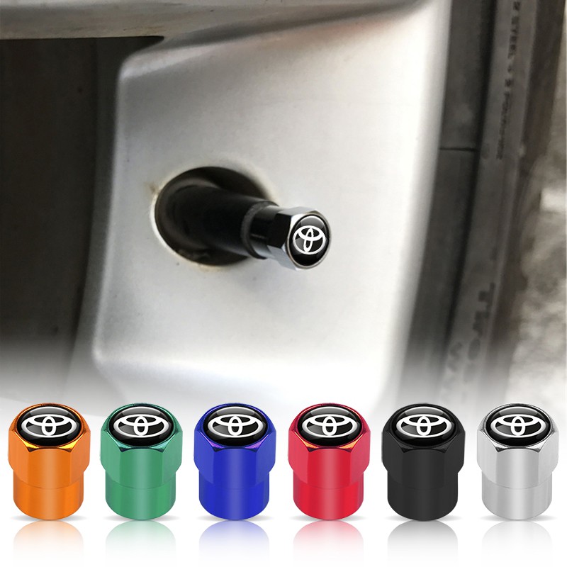 Toyota 4pcs/set aluminum Car Wheel Tire Tyre Valve Stem Air Caps Car Cover Shopee Philippines