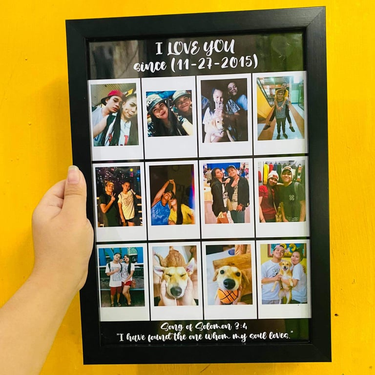 [A&A Prints] A4 size Instax Inspired Photo Frame 9/12/13 pics Shopee