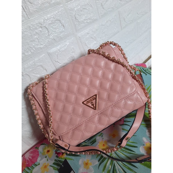 GUESS CESSILY CONVERTIBLE CROSSBODY/ WOMENS SLING BAG QUILTED DEISGN