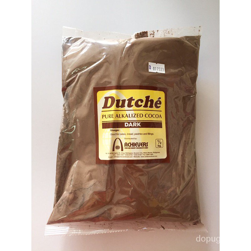 Dutche Dark Pure Alkalized Cocoa Powder 500g Shopee Philippines