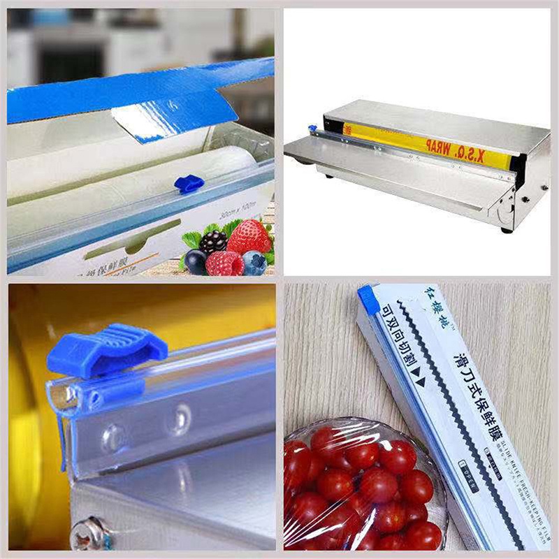 MALV Plastic Wrap Dispensers And Foil Film Cutter Food Cling Film