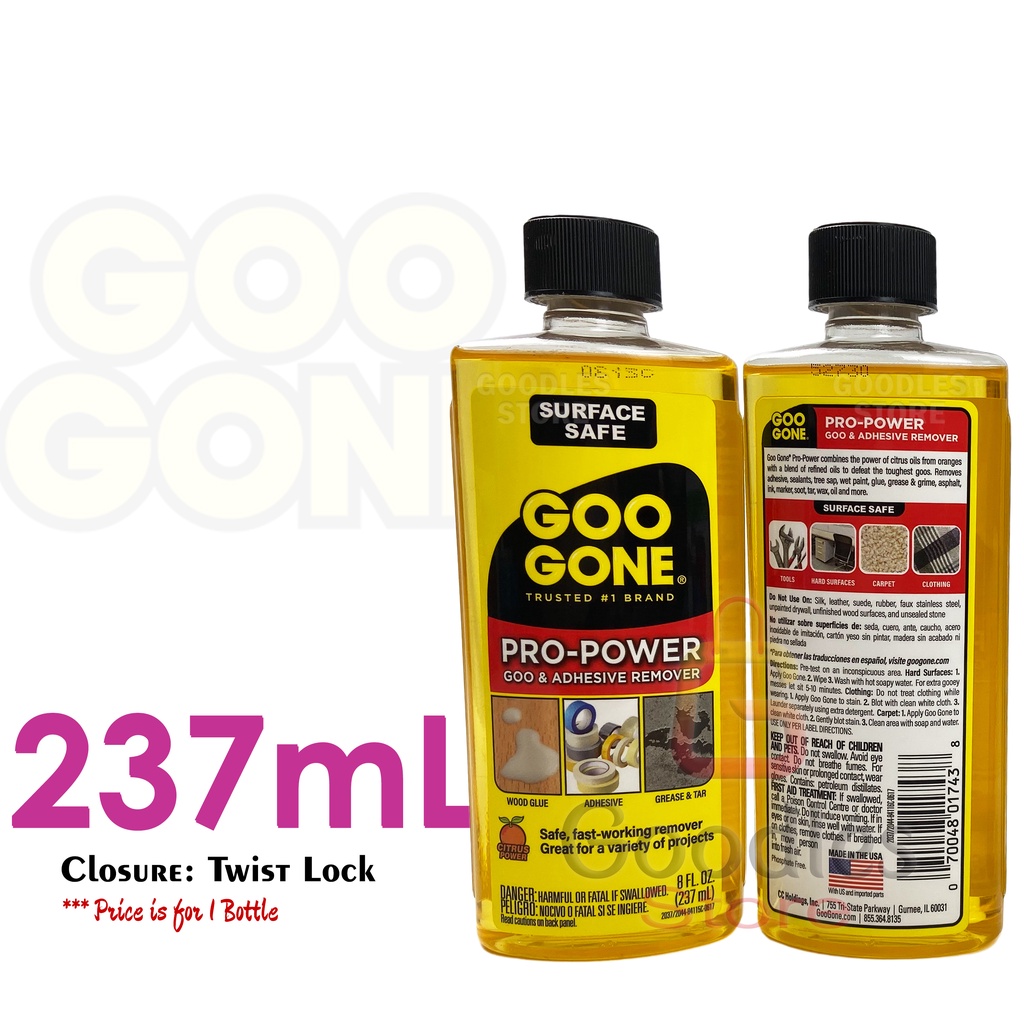 Goo Gone ProPower Adhesive Remover Crayon Remover Gum Remover Glue