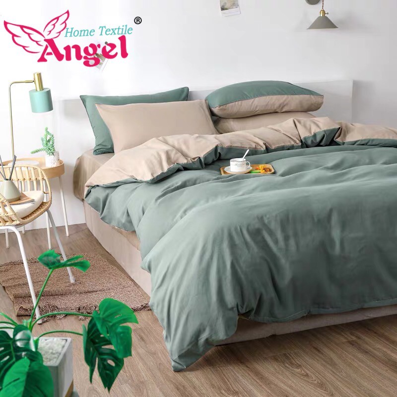 ANGEL5/1 SET GREEN / BEIGE BEDSHEET COMFORTER Shopee Philippines