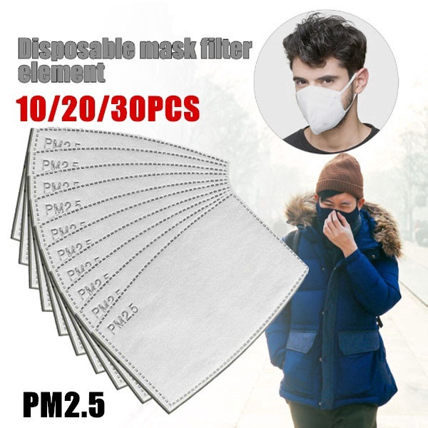 〖Lowest Price〗10 /20 /30 /PCS Adult Child PM2.5 5Layer Activated Carbon