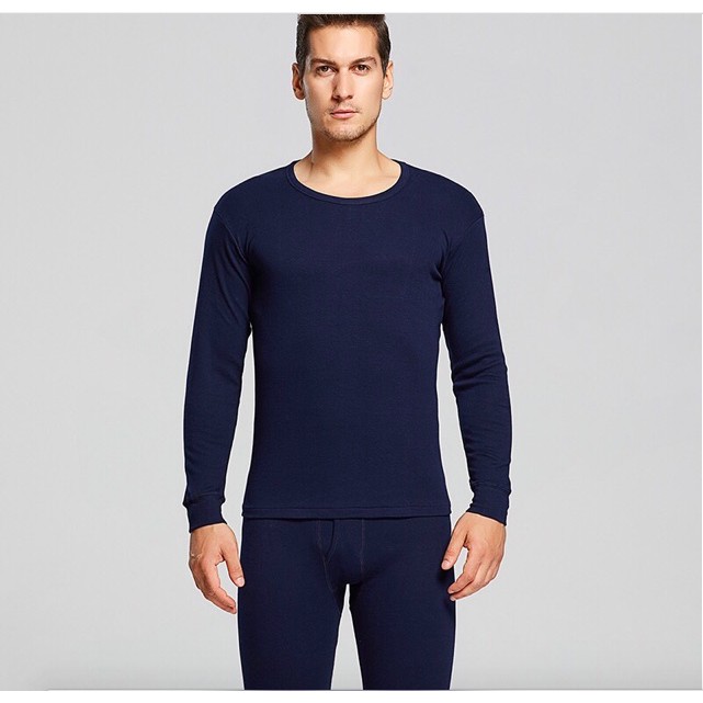 Men long sleeve Thermal underwear set Warm fabric Shopee Philippines