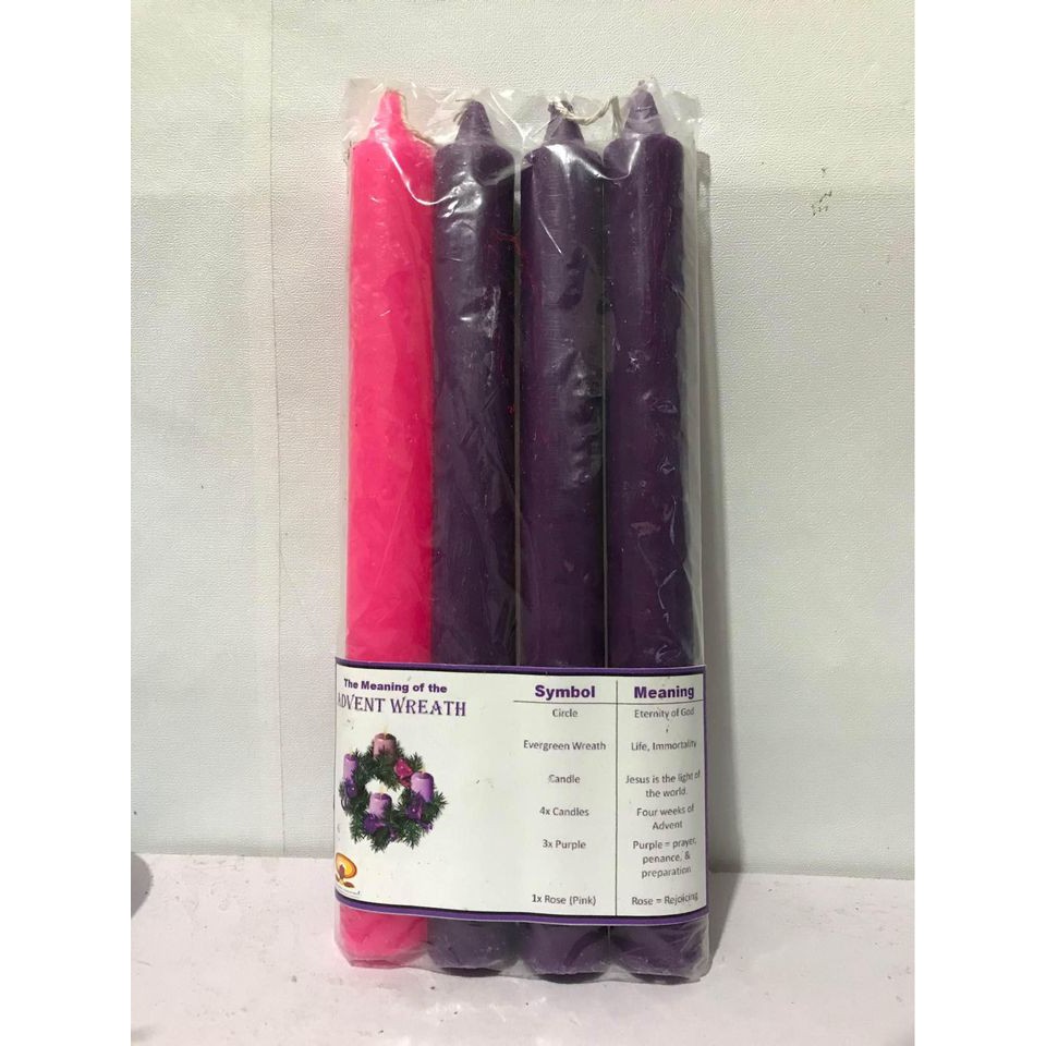 Advent candle set Sperma 4 pieces per pack Shopee Philippines