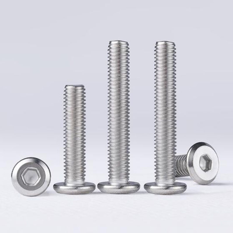 M8 M10 M12 Stainless Steel 304 Flat Round Head Hexagon Socket Furniture