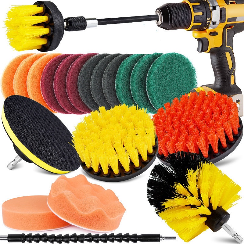 21pcs Power Scrubber Brush Set for Bathroom Drill Scrubber Brush for