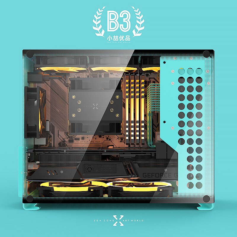 Braveman ZZAW B3 Super Mini MATX Case Aluminum Alloy PC case Desktop