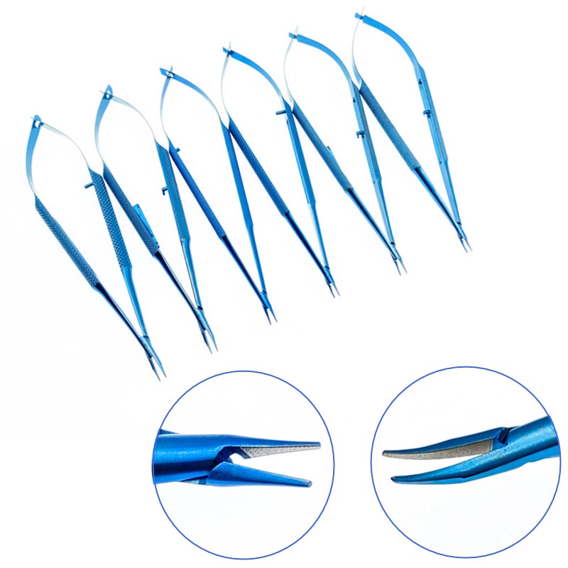 2022 Titanium Ophthalmic Needle Holders with Lock Micro Needle Holders