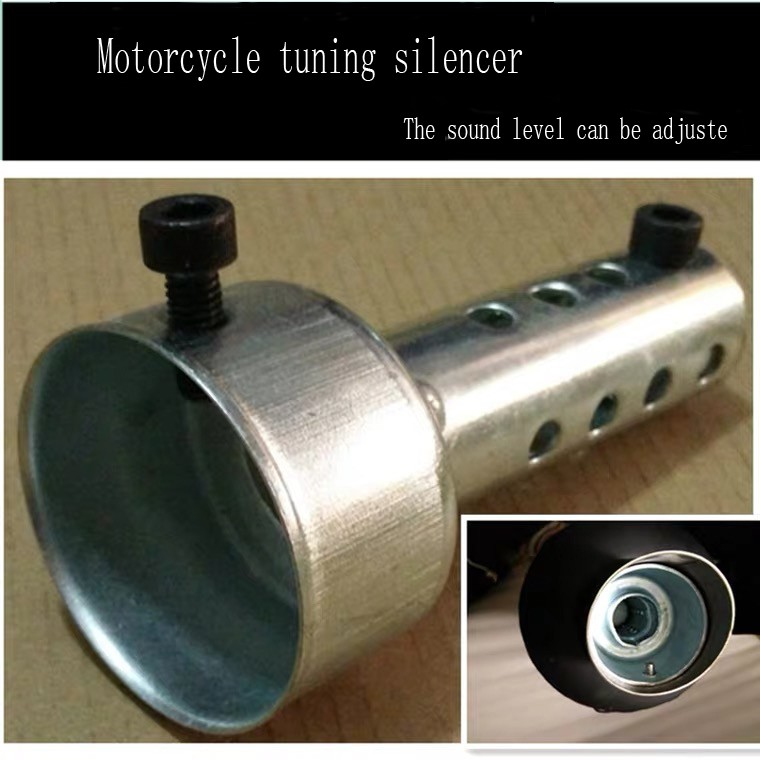 (PROMO)1pc Motorcycle muffler silencer Motorcycle Universal Exhaust Muffler Adjustable Silencer