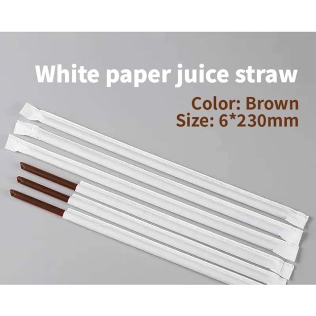 Coffee Plastic Straw Thin Juice Straws 21cm/23cm/24cm 100pcs
