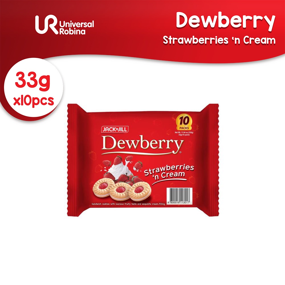 Jack 'n Jill Dewberry Strawberries 'n Cream (33g x 10) Shopee Philippines