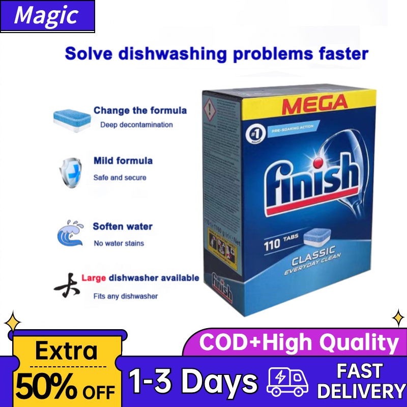 FINISH Classic Dishwashing Blocks 110pcs Specification Packing