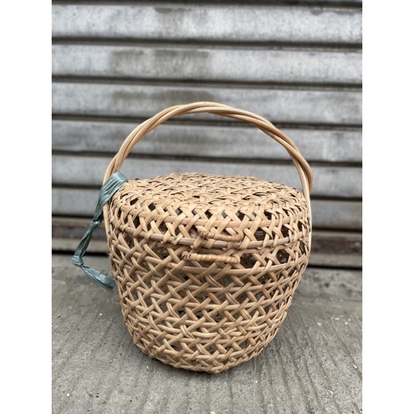 Rattan Market Basket with cover Shopee Philippines