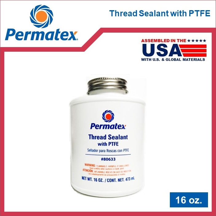 Permatex Thread Sealant with PTFE, 16 oz. 80633 Shopee Philippines