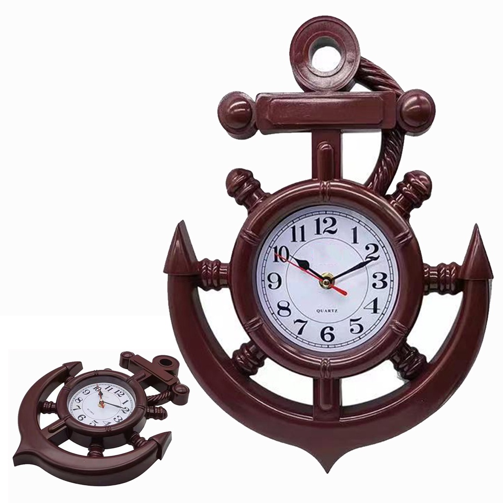 Anchor Wall clock Decorative Anchor Design Wall Clock and Steering