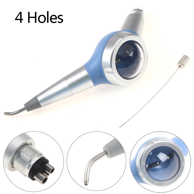 Dental Air Sandblasting Gun Polisher Teeth Polishing 4 Holes Handpiece