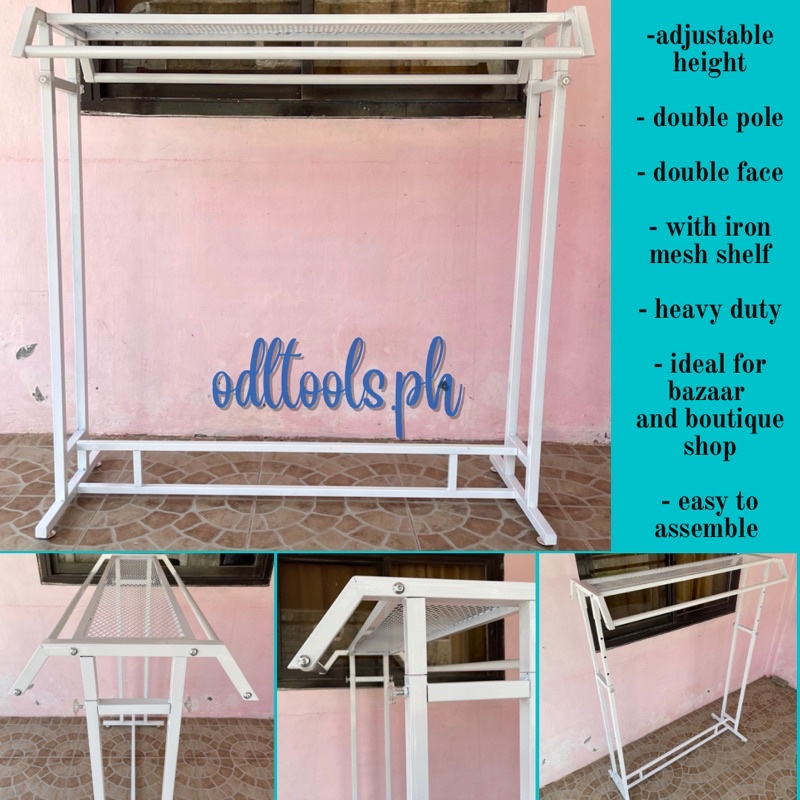 Adjustable Bazaar Clothes Display Rack Shopee Philippines