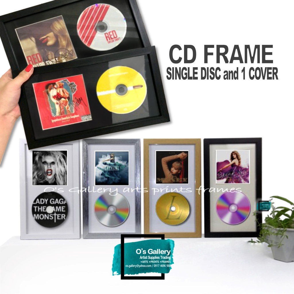 CD FRAME wall art, single disc and cover wall hang Shopee Philippines