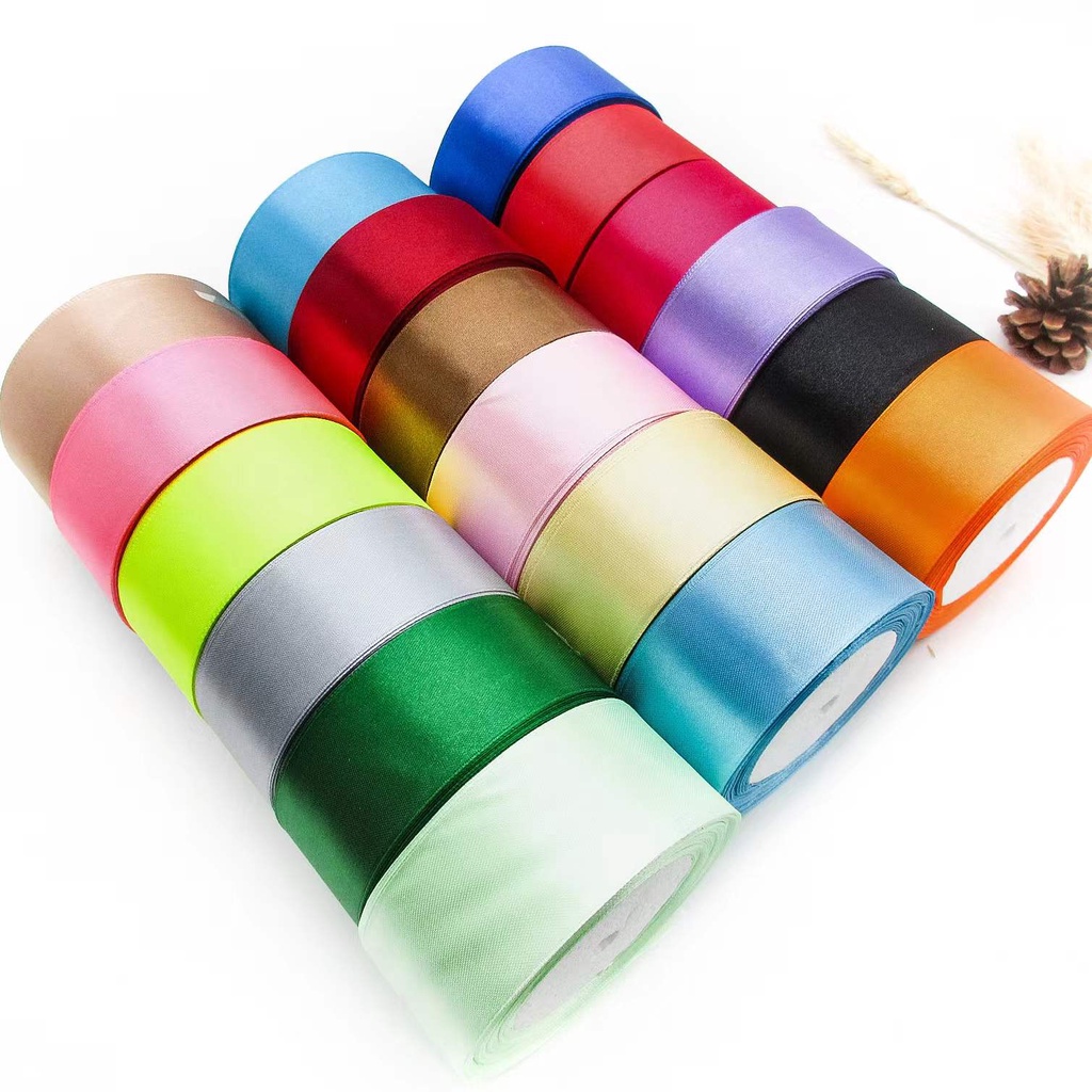 (25 yards/roll) 40mm Single Face Satin Ribbon Fabric bing Decoration