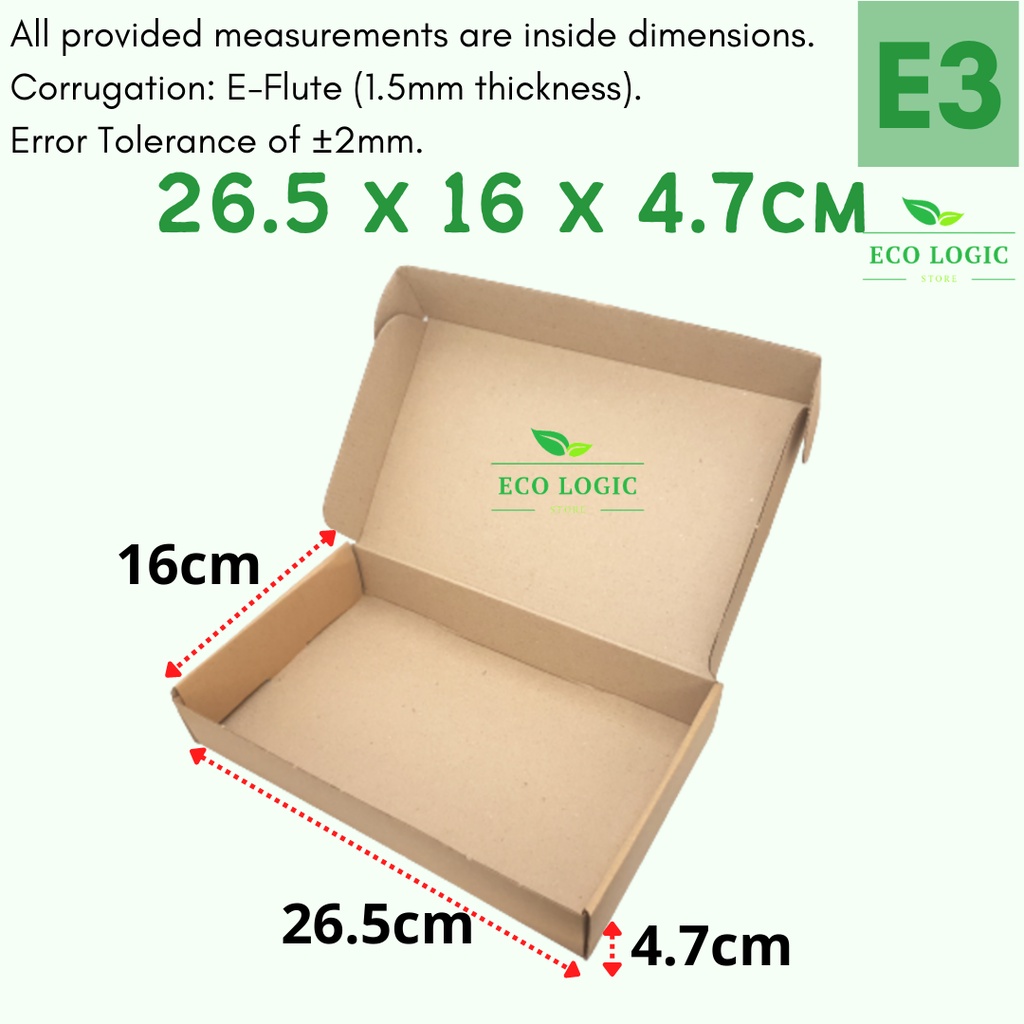 10pcs Mailer Boxes (E0E24) Mailer boxes Corrugated Packaging Box