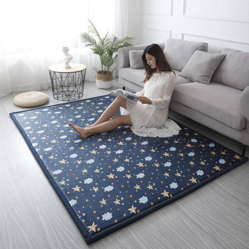 160*120cm Tatami coral velvet mats baby crawling antifall mats living