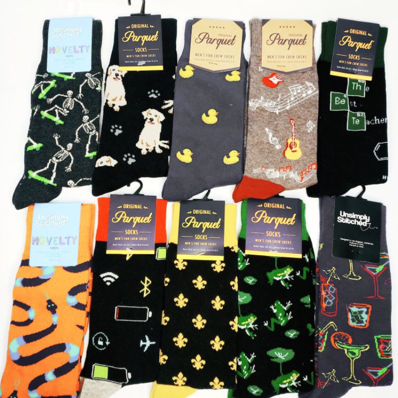 Men's Fun Crew Socks Iconic Socks Shopee Philippines