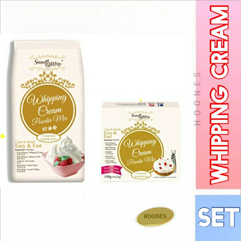 Whipping Cream Powder Mix COMBO SET 500g+100g Shopee Philippines