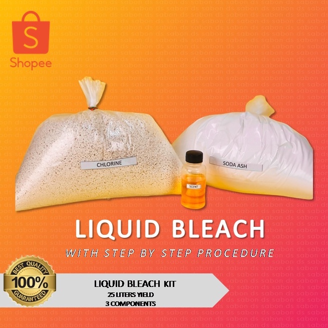 BLEACH KIT DIY 25 LITERS YIELD Shopee Philippines