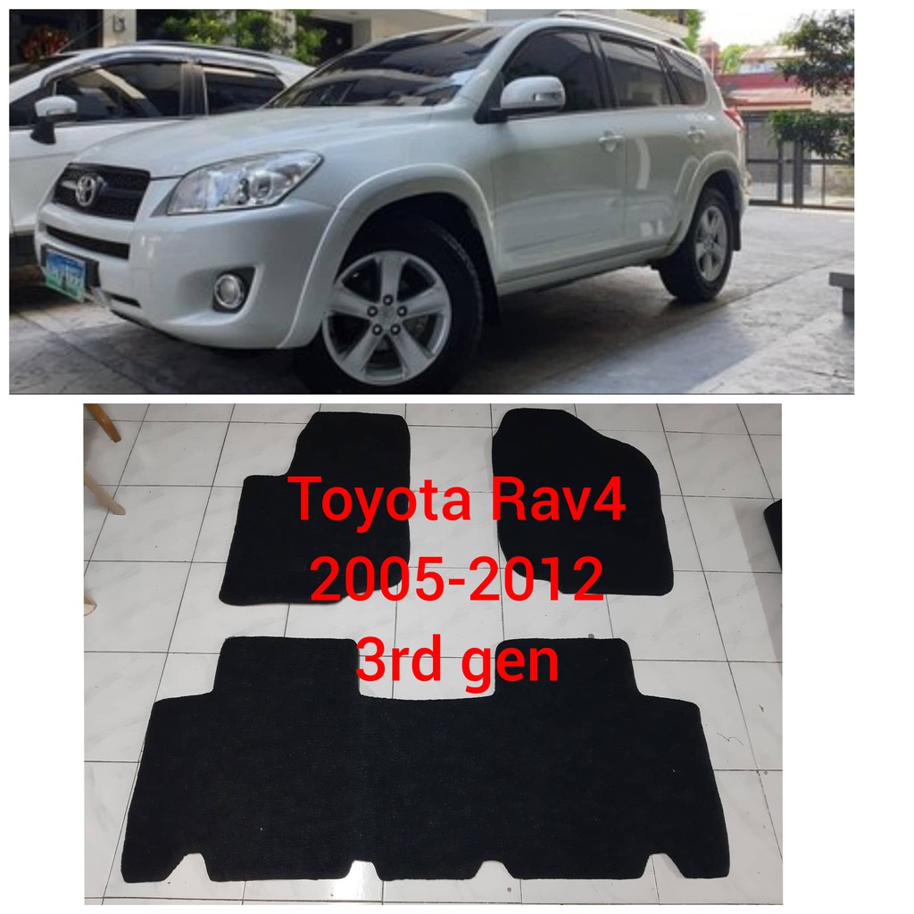 Toyota Rav4 20052012 nomad rubber car mat with piping Rav4 3rd gen