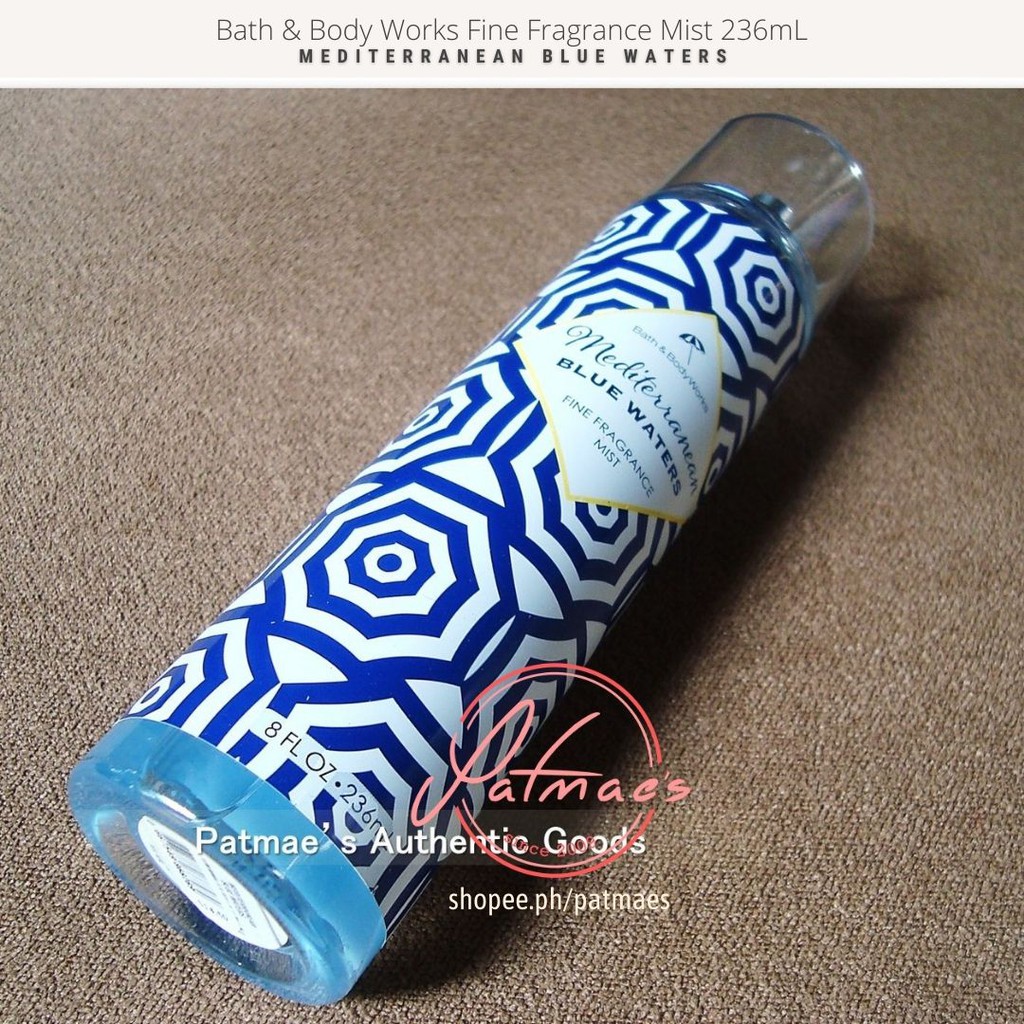 Bath & Body Works Fragrance Mist Mediterranean Blue Waters Shopee
