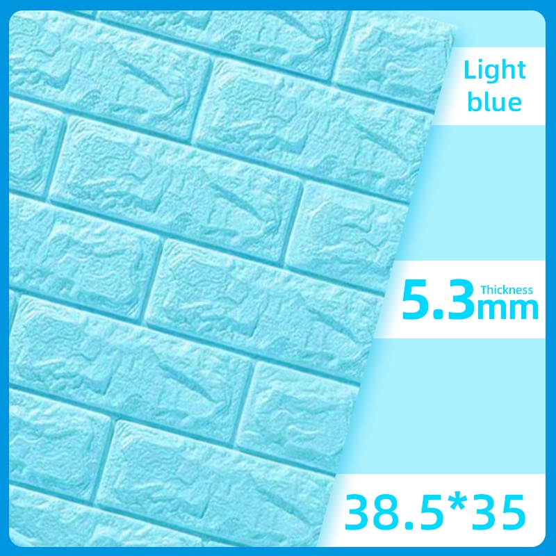 Wall Sticker 3D Wall Paper Brick Paper Foam Self Adhesive DIY Bedroom