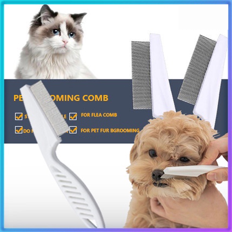 Pet Comb Dog Brush Cat Comb Flea Comb For Cats Stainless Steel Needle