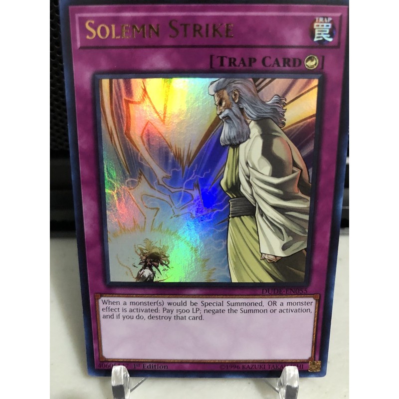 Solemn Strike Ultra Rare DUDE 1st edition Yugioh Shopee Philippines