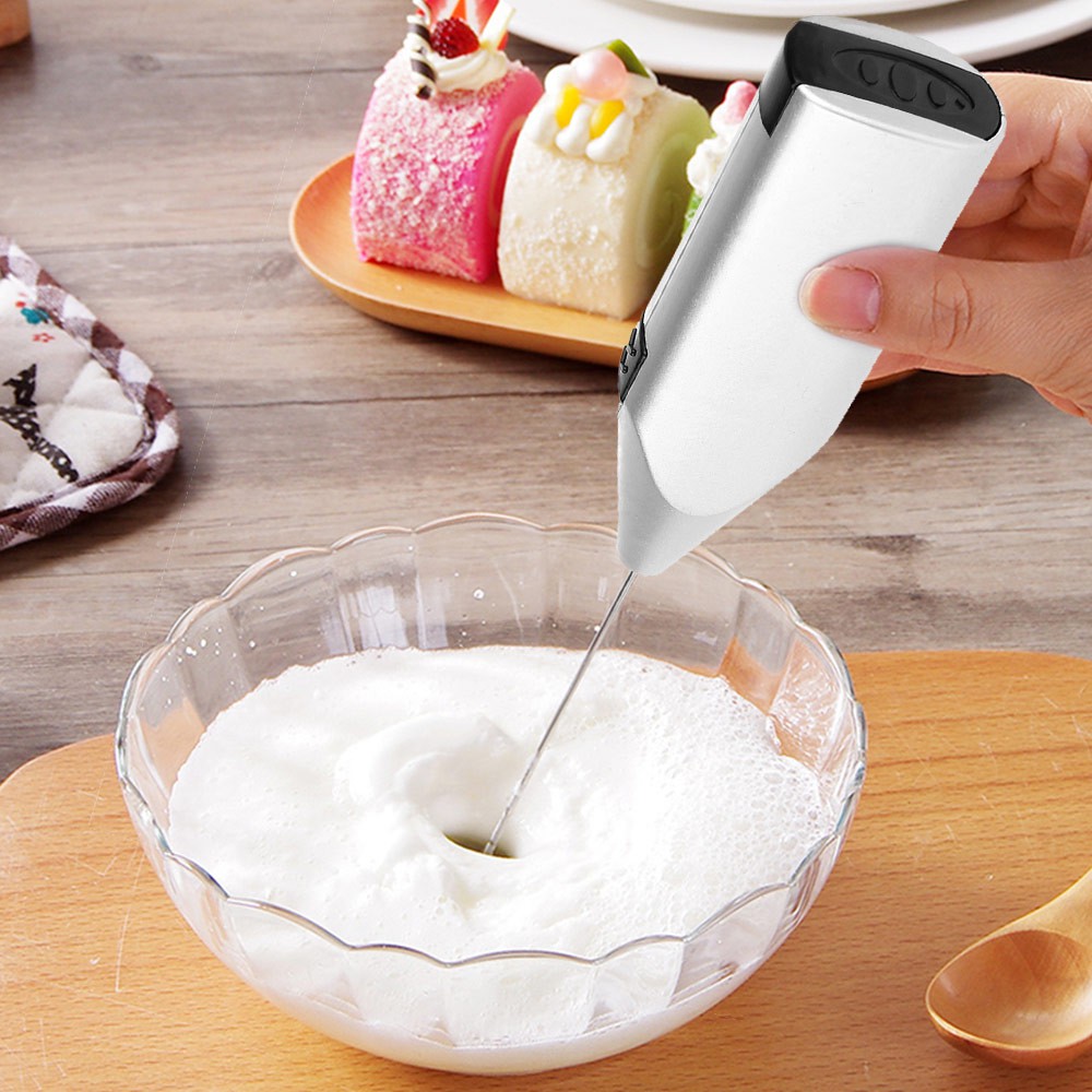 Flipped Electric Hand Mixer Multifunctional Food Handheld Stainless Steel Milk Frother Foaming