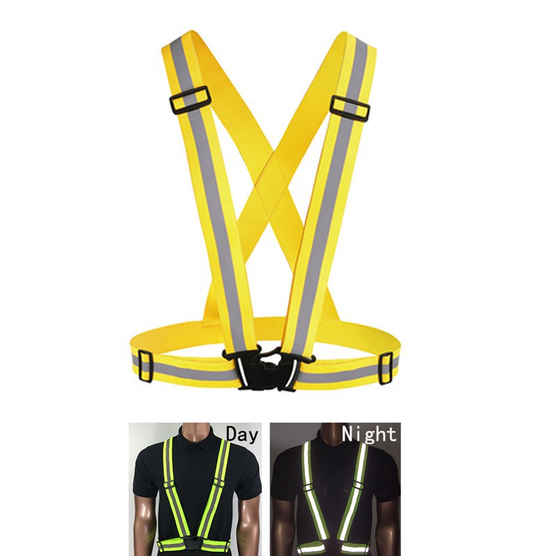Reflective Safety Vest Strips for Construction Traffic Warehouse Visibility Security Jacket