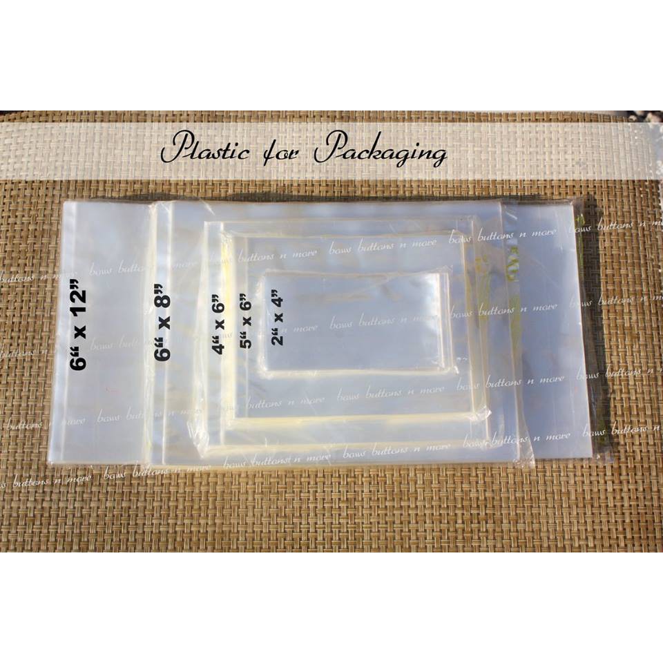 Clear Plastic Packaging per pack (100 pieces) Shopee Philippines