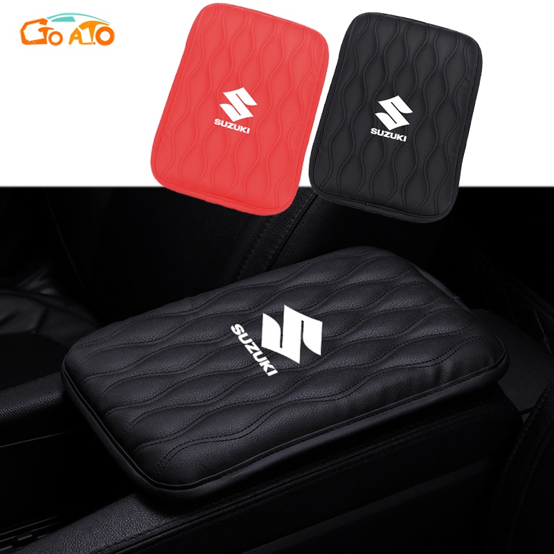 GTIOATO Car Armrest Pad Universal Leather Auto Center Console Box Cover