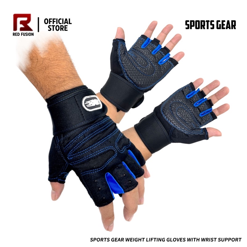 Sports Gear Fitness Gym Gloves with Wrist Support Shopee Philippines