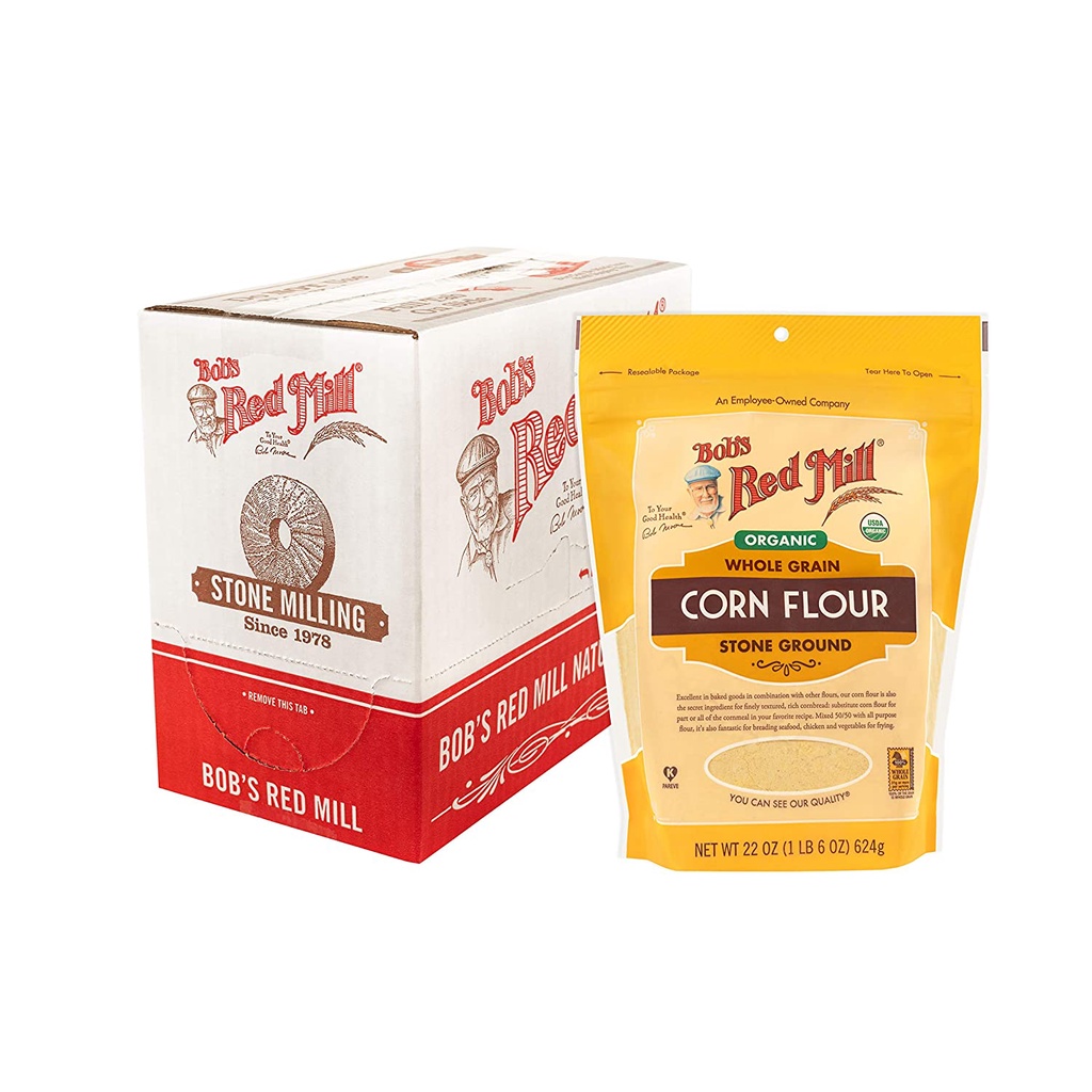 Bob's Red Mill Organic Whole Grain Corn Flour 624 Grams Shopee