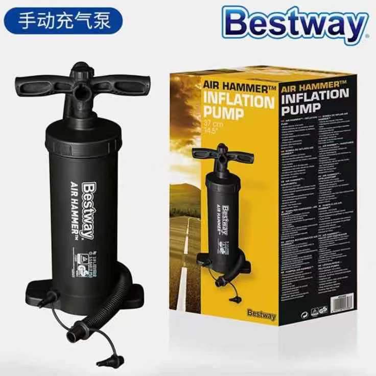 Outdoor air mattress manual air pump inflatable boat swimming ring pump